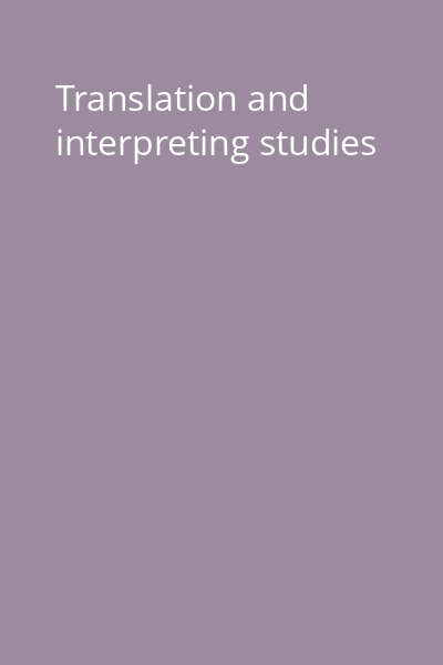 Translation and interpreting studies