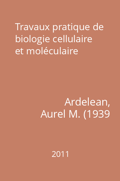 Travaux pratique de biologie cellulaire et moléculaire