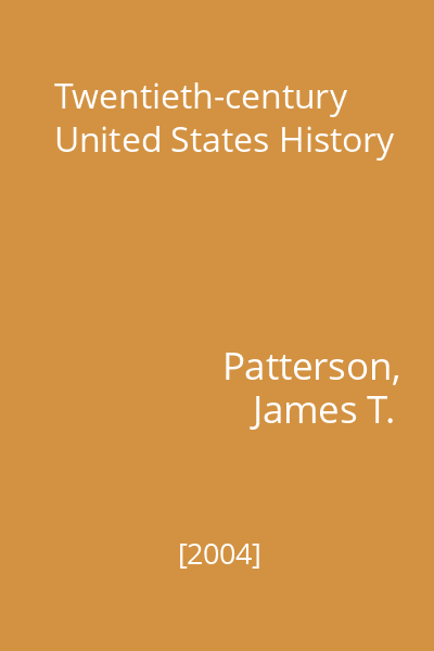 Twentieth-century United States History