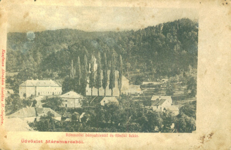 Üdvözlet Máramarosból : Ránaszéki bányahivatal és főnöki lakás : [Carte poştală ilustrată]