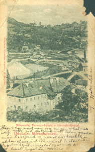 Üdvözlet Máramarosból : Rónaszéki Ferencz-bánya a hivatalépülettel : [Carte poştală ilustrată]
