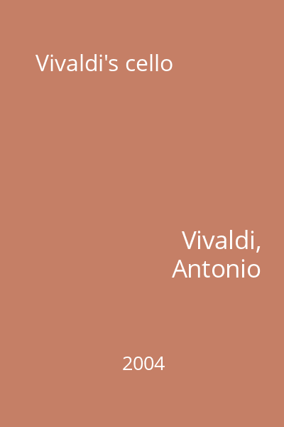 Vivaldi's cello