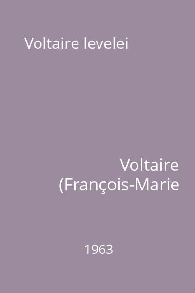Voltaire levelei