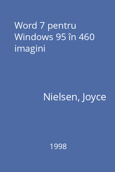 Word 7 pentru Windows 95 în 460 imagini